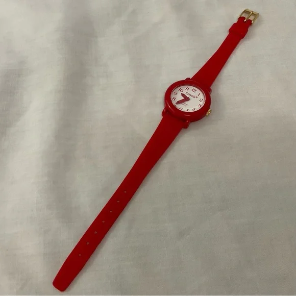 Vintage Cherry Red Crayola Crayons Kids Analog Watch Untested AS IS 90s